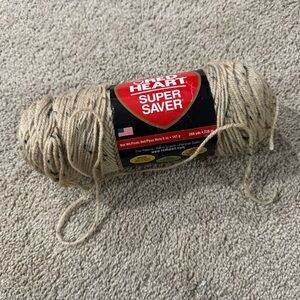 NEW Red Heart Super Saver Yarn in Buff Fleck 260 Yards Light Brown Tan Crafts